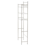3-Shelf Bathroom over the Toilet Space Saver with Liner, Satin Nickel