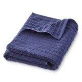 Performance Mix Textured 6-Piece Bath Towel Set - Navy Blue