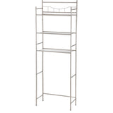 3-Shelf Bathroom over the Toilet Space Saver with Liner, Satin Nickel