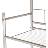 3-Shelf Bathroom over the Toilet Space Saver with Liner, Satin Nickel