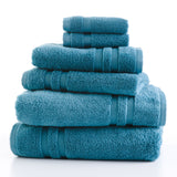 Performance Solid 6-Piece Bath Towel Set - Coolwater