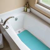 17 in. x 36 in. Cushioned Bathtub Mat, Aqua